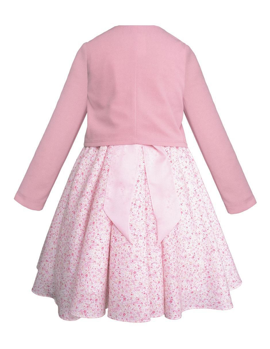 Vestido con suéter Casual manga regular para niña 4