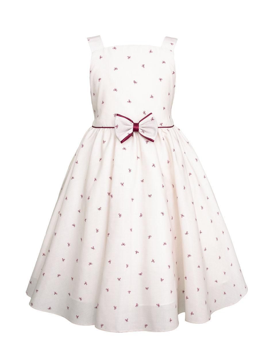 Vestido con suéter Casual manga regular para niña 4