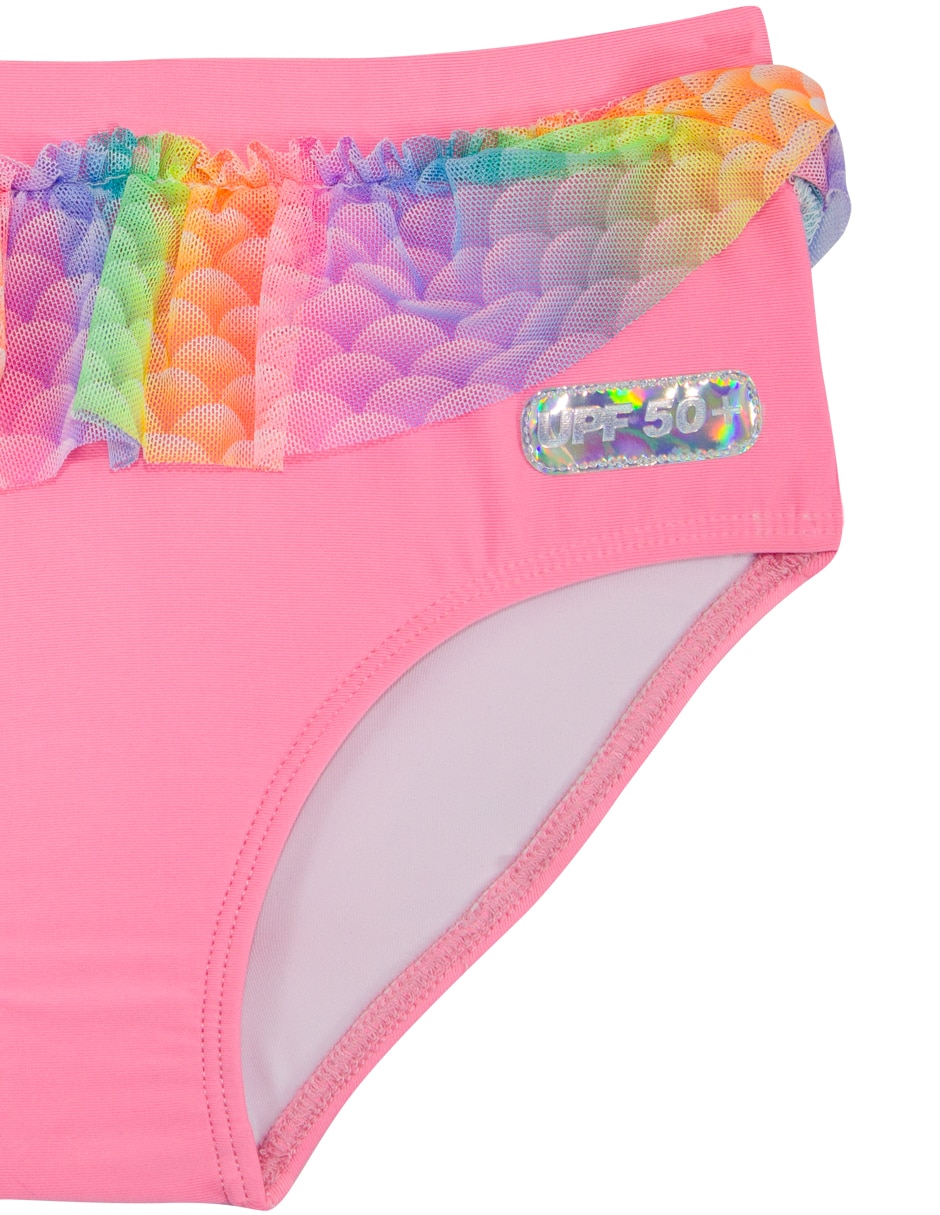 Conjunto wetshirt estampado bloques de color para niña 5