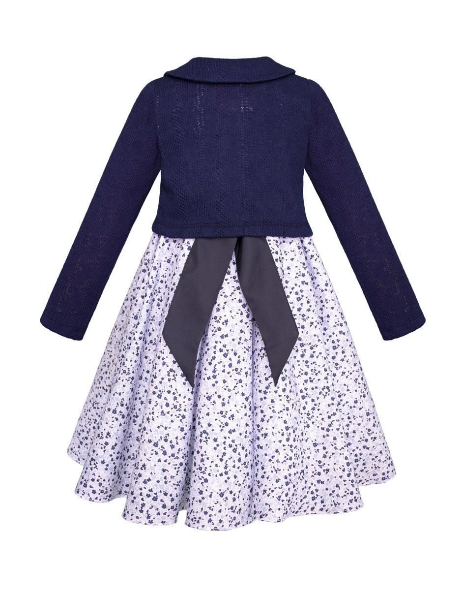 Vestido con suéter Montevideo manga larga para niña 4