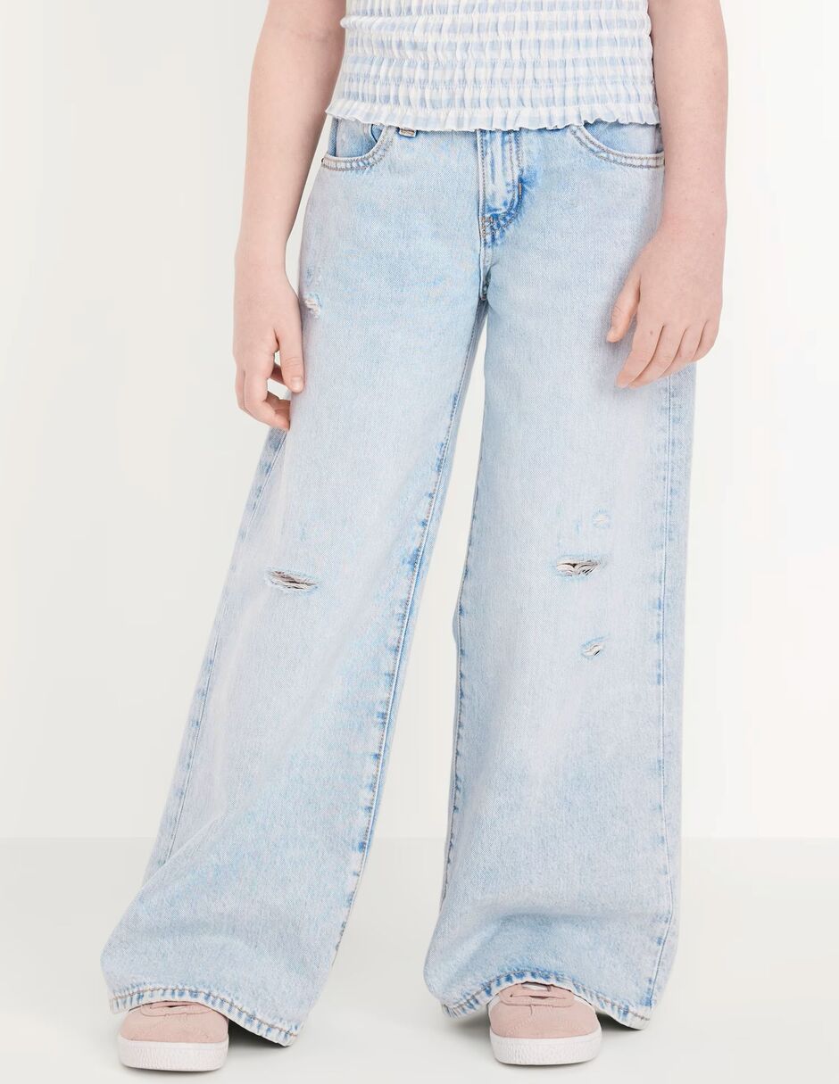 Jeans baggy 767119-000 lavado medio para niña Jeans baggy 767119-000 lavado medio para niña
