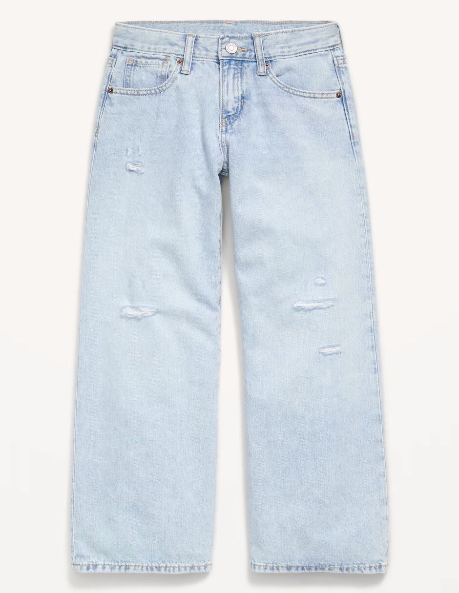 Jeans baggy 767119-000 lavado medio para niña 2