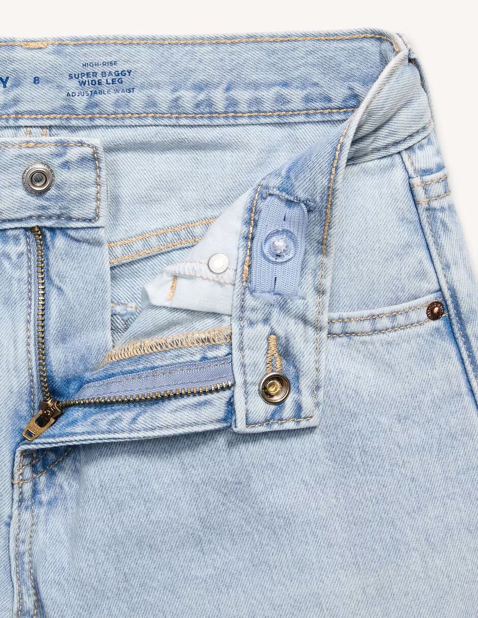 Jeans baggy 767119-000 lavado medio para niña 4