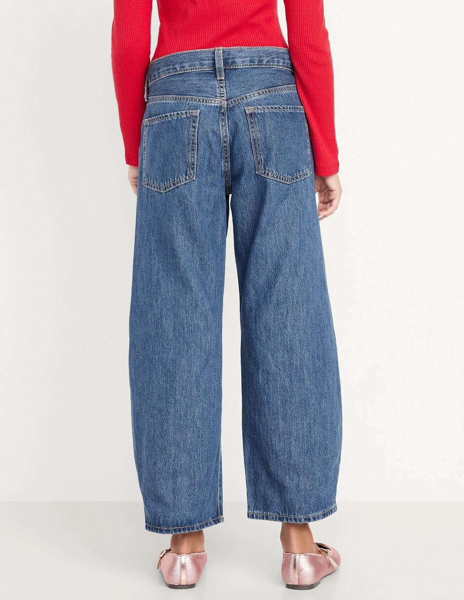 Jeans baggy 842687-000 lavado obscuro para niña 2