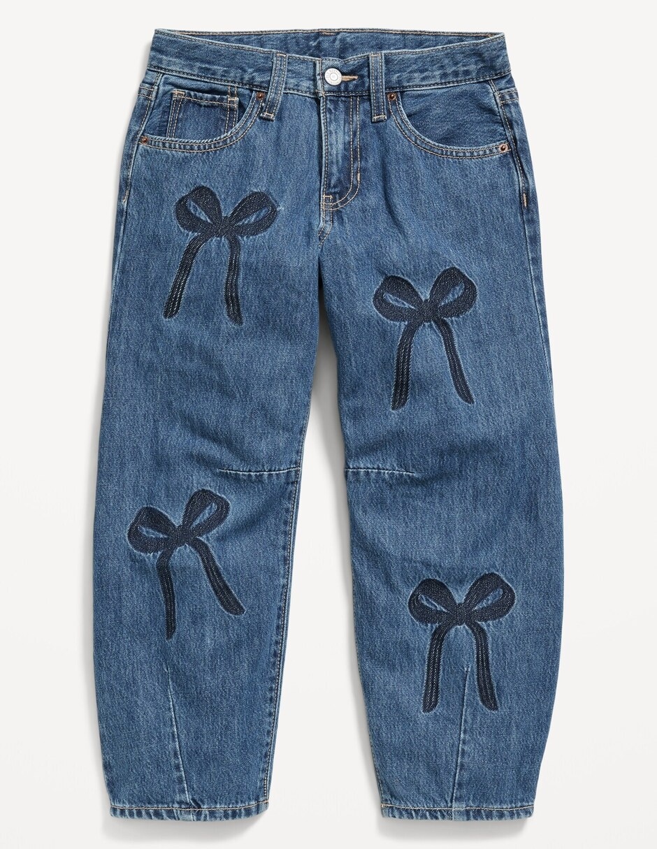 Jeans baggy 842687-000 lavado obscuro para niña 3