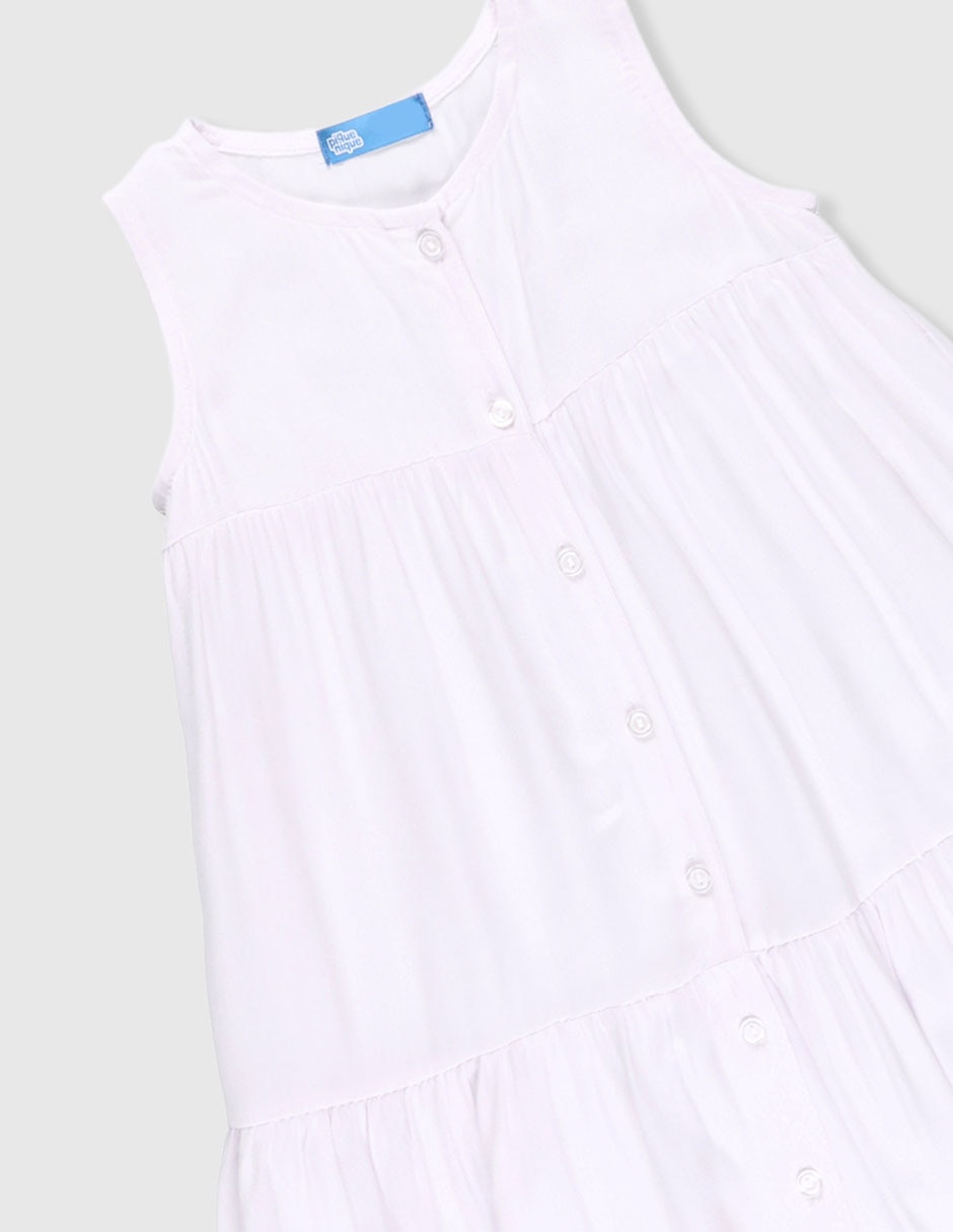 Vestido Piquenique sin manga para niña