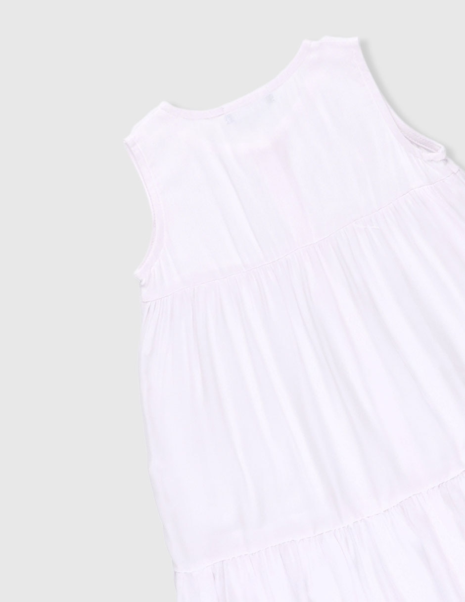 Vestido Piquenique sin manga para niña