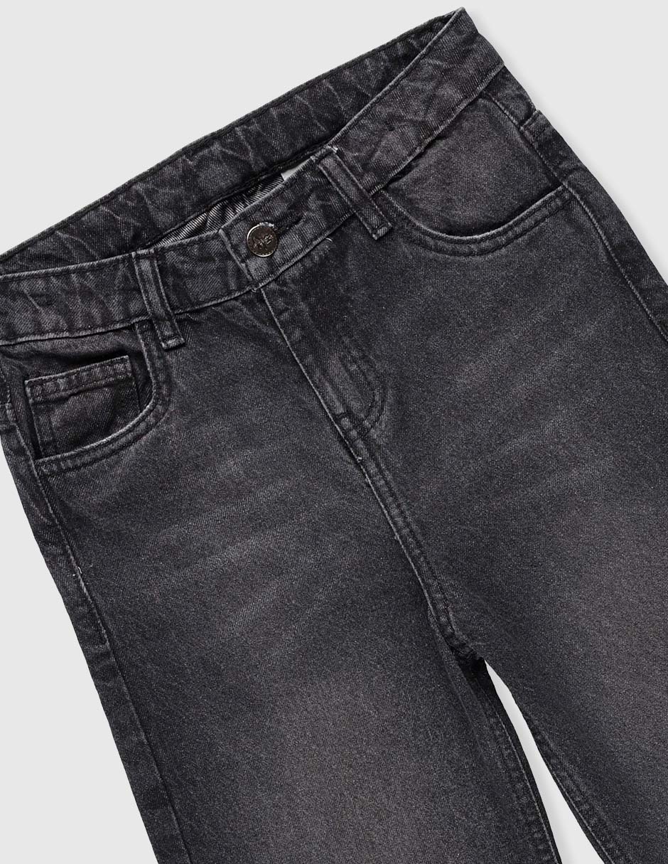 Jeans amplio deslavado para niña 3