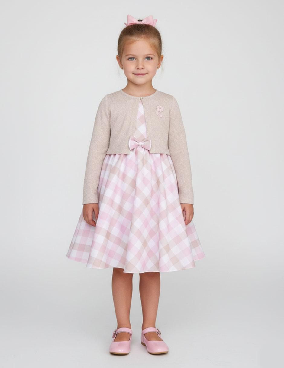 Vestido con suéter Montevideo manga larga para niña Vestido con suéter Montevideo manga larga para niña