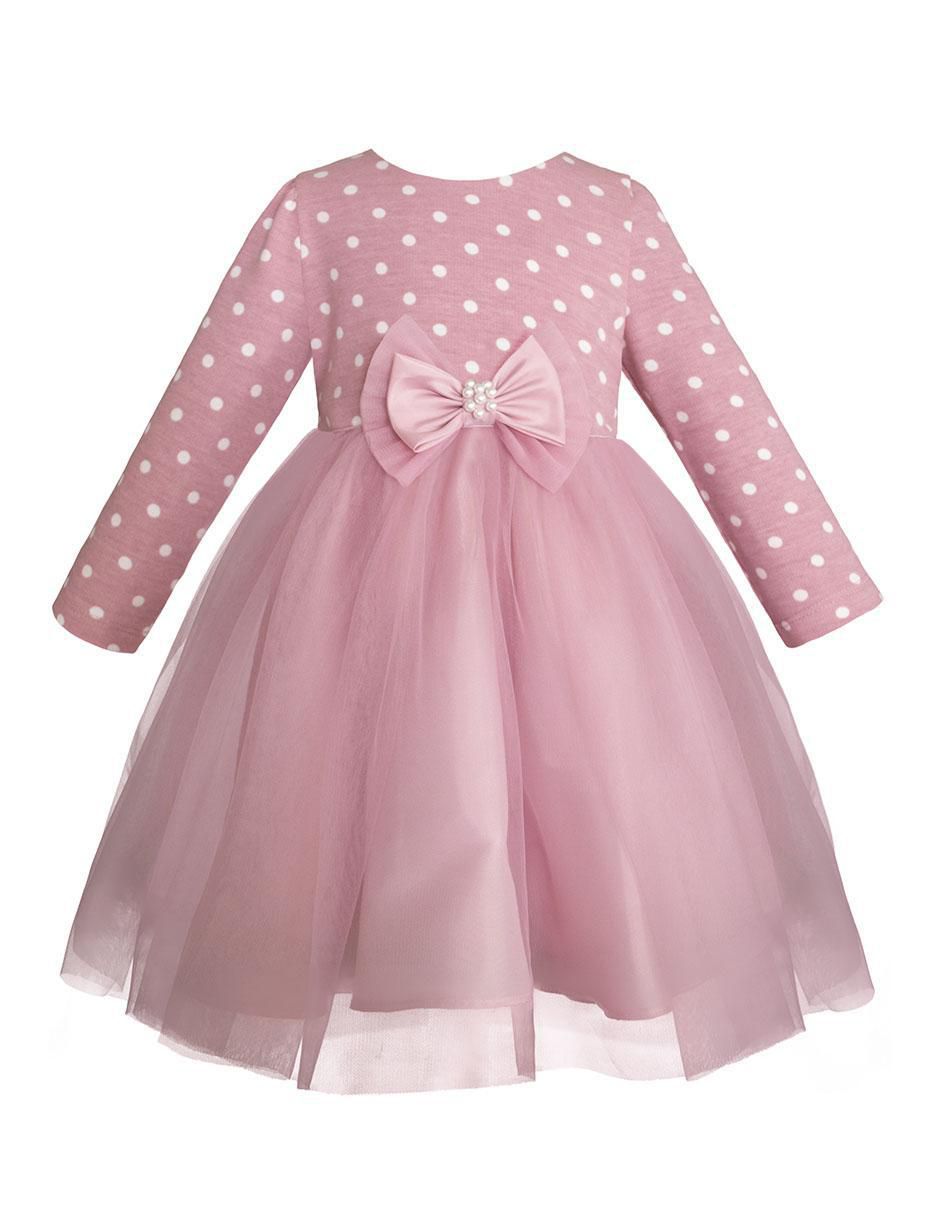 Vestido chemisse Hollywood manga larga para niña 2