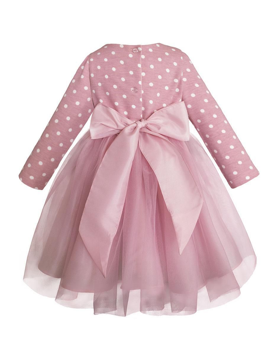 Vestido chemisse Hollywood manga larga para niña 3