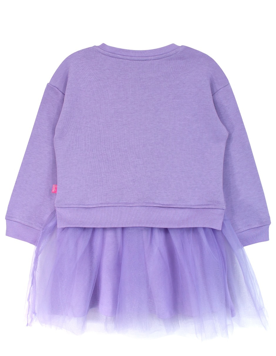 Vestido manga con puño para niña 2