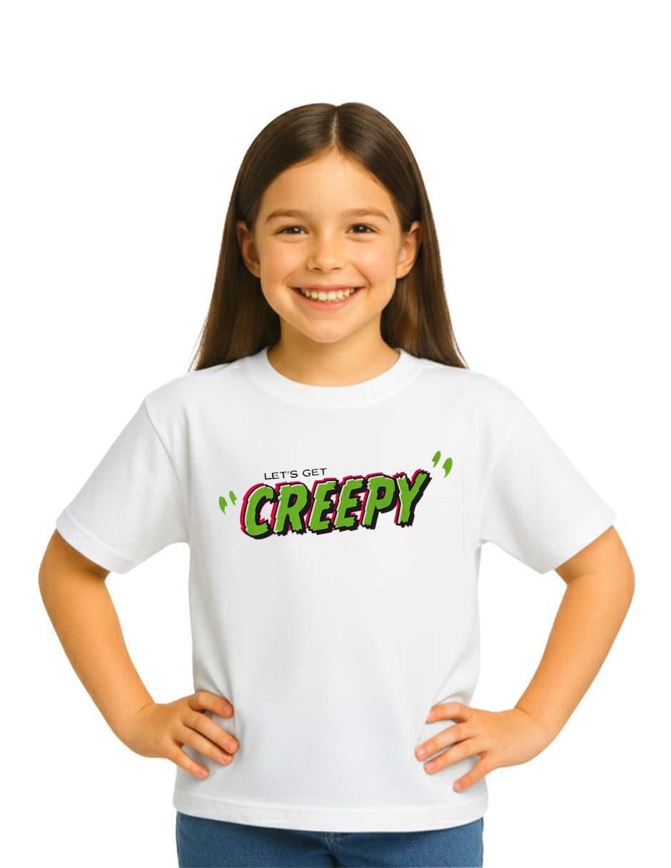Playera de halloween manga corta para niña