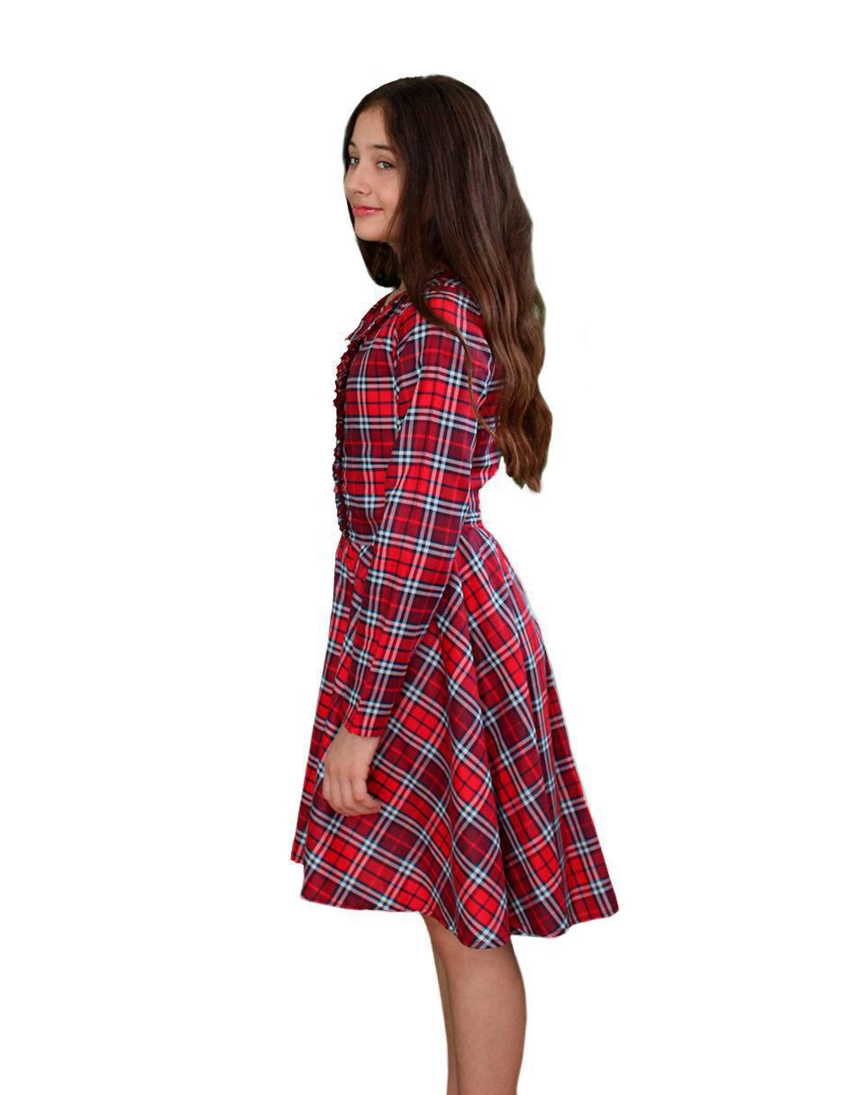 Vestido manga larga para niña 4