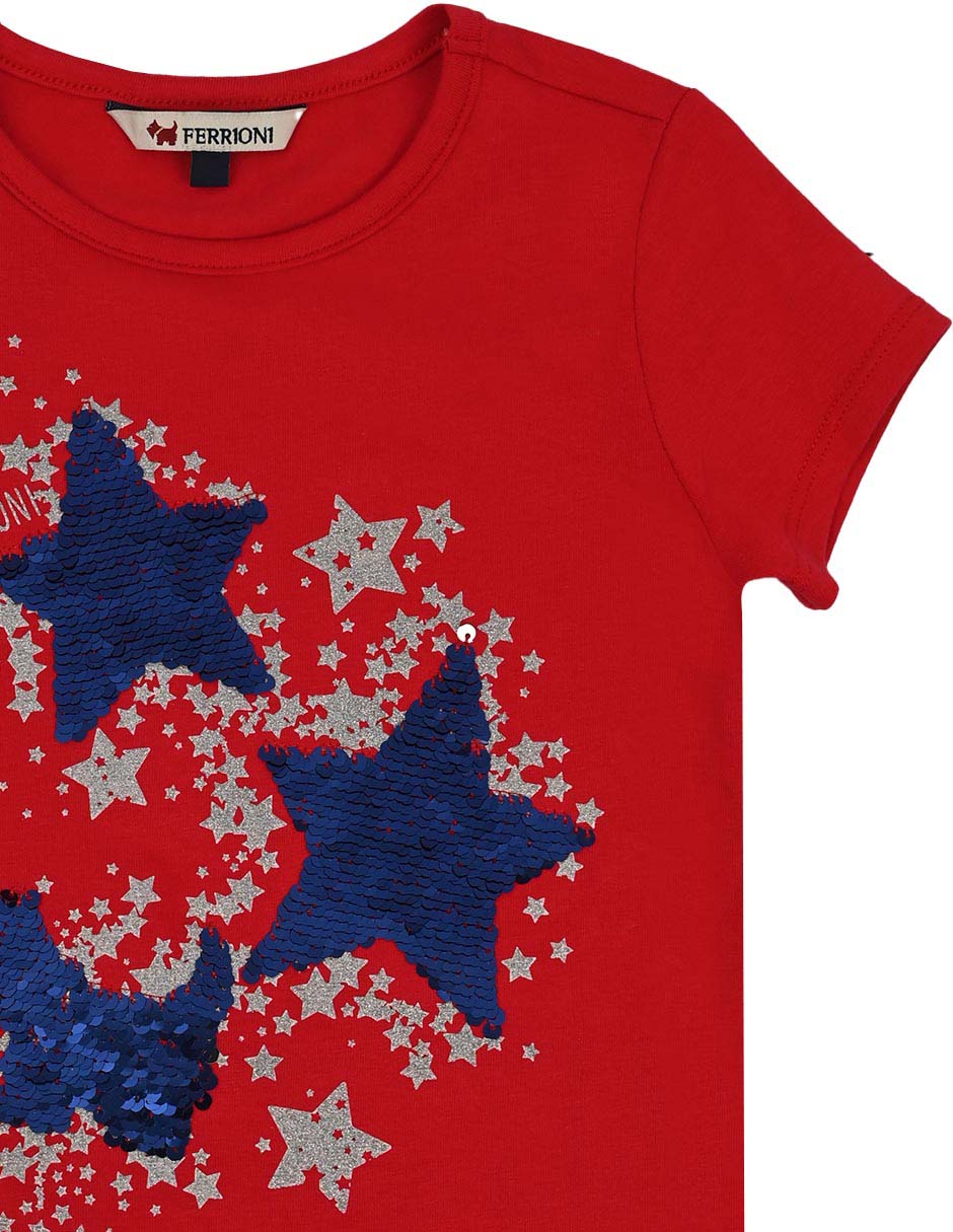 PLAYERA FERRIONI M28919, 4 AÑOS, ROJO