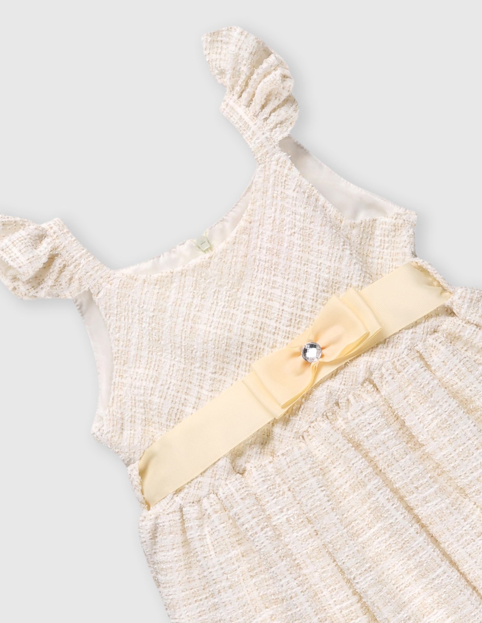 Vestido manga cap para bebé niña 3