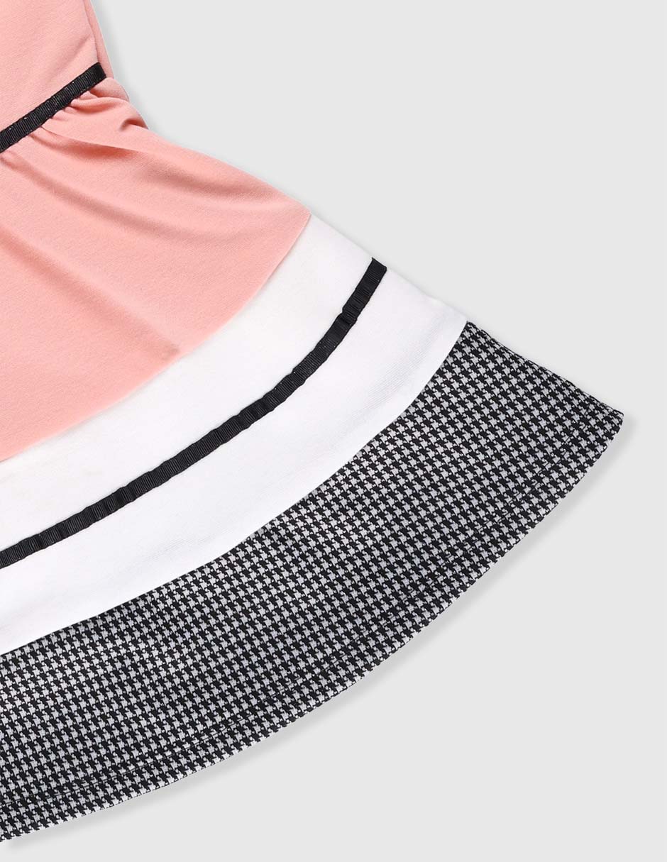 Vestido manga corta para niña 4