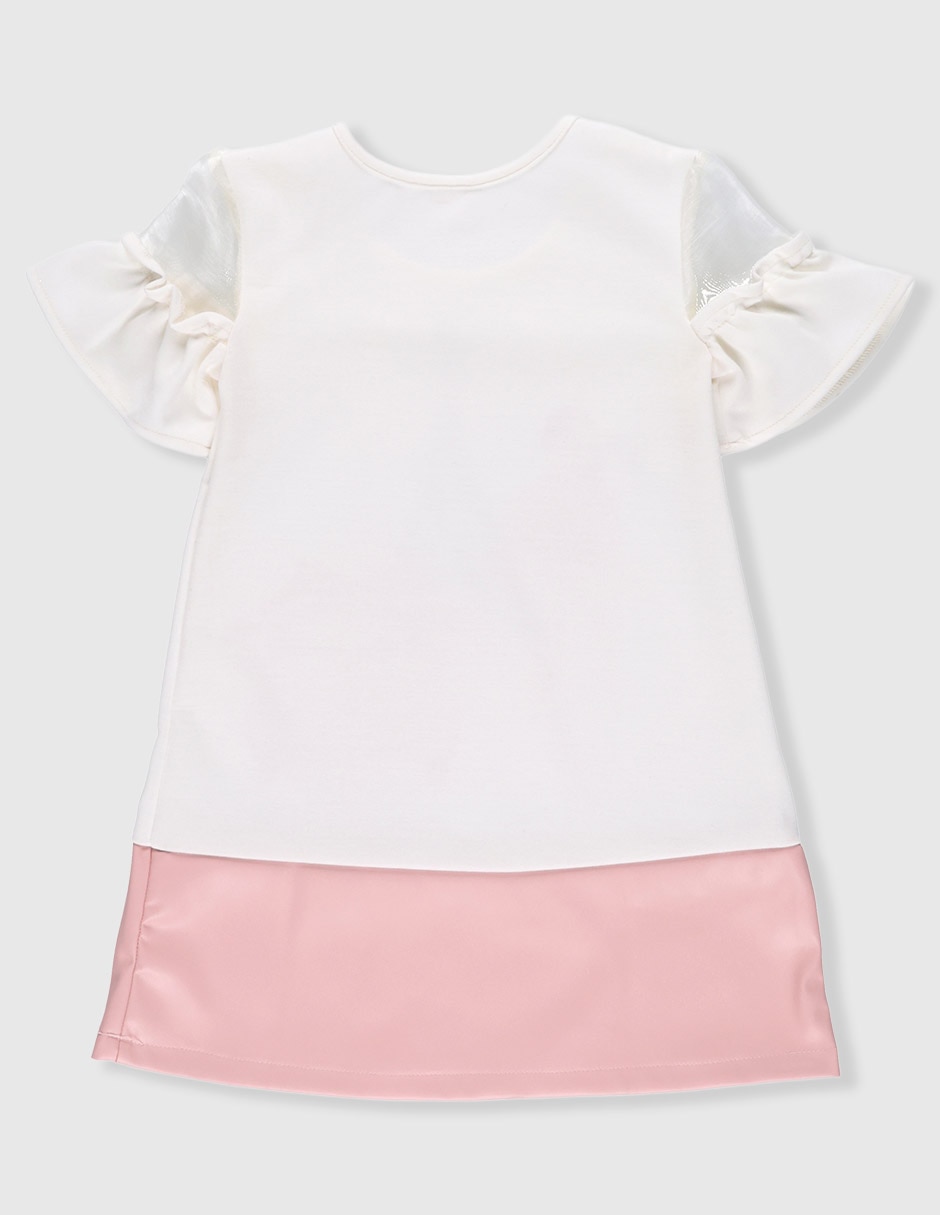 Vestido manga volantes para niña 2