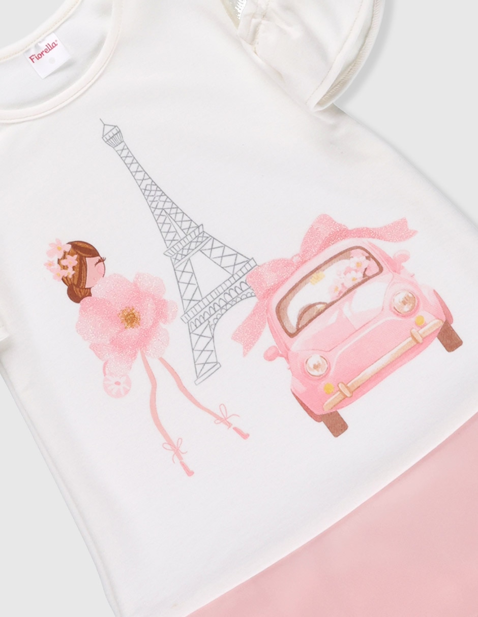 Vestido manga volantes para niña 4