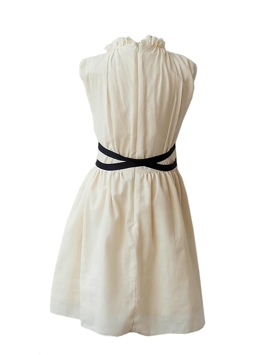 Vestido Voile Beige para niña 2