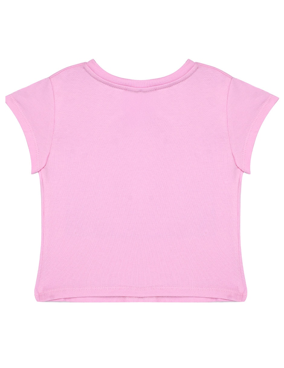 Playera Barbie manga corta para niña 2