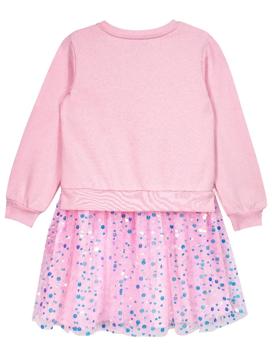 Vestido manga larga con puño para niña 2