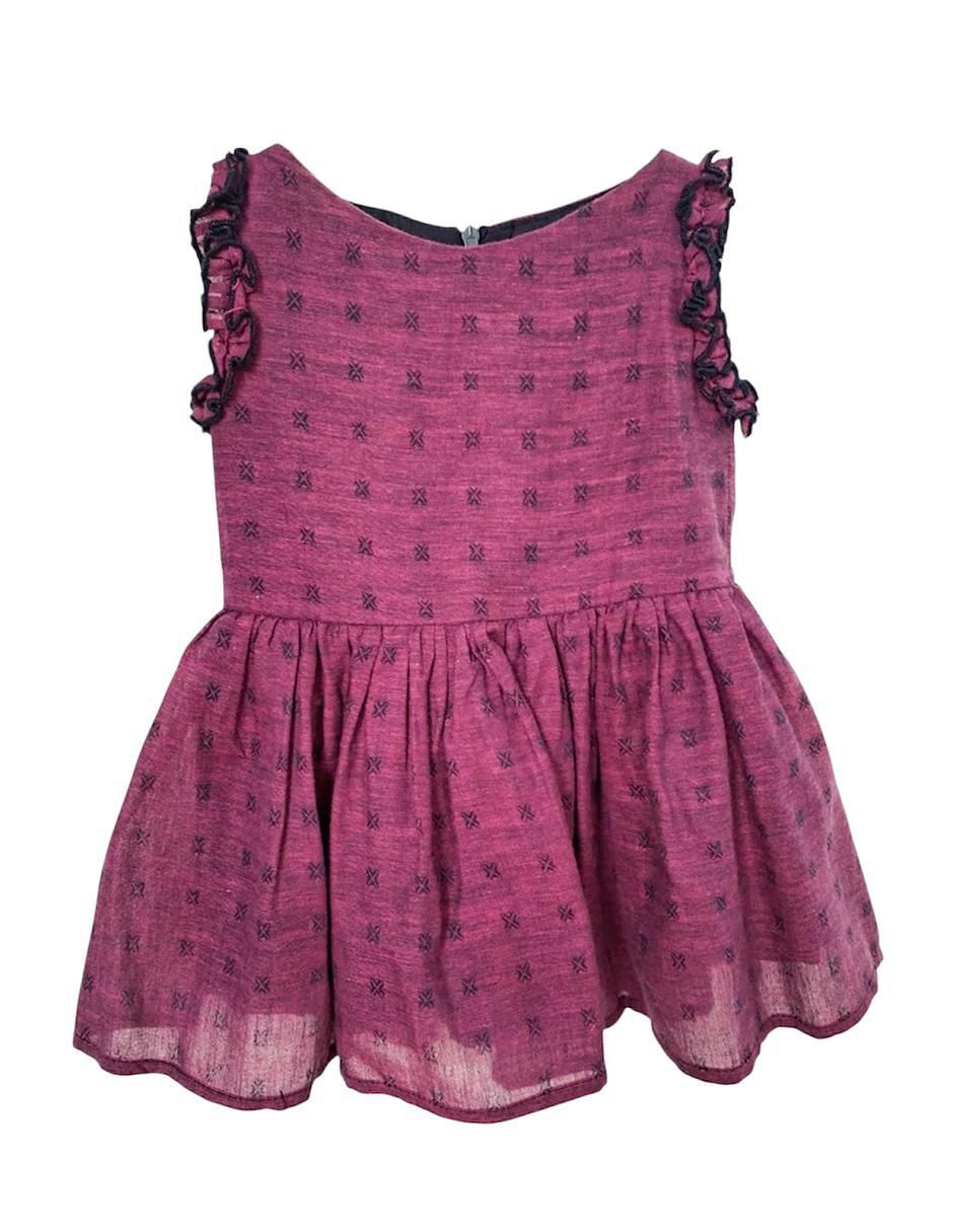 Vestido Voile Púrpura para niña Vestido Voile Púrpura para niña