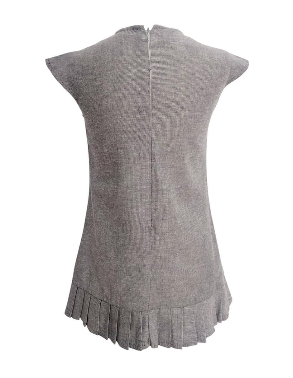 Vestido Mezclilla manga cap para niña 2