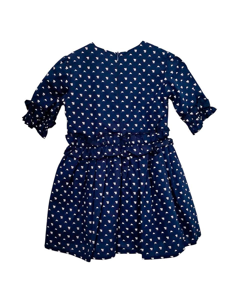 Vestido Delfines y Gatitos manga regular para niña 2