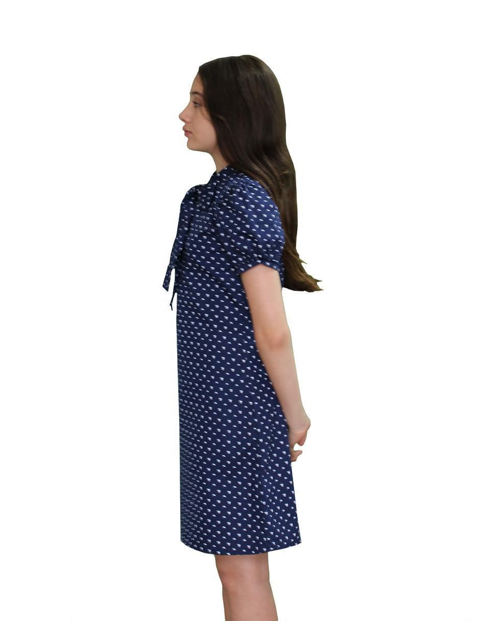 Vestido Delfines y Gatitos manga regular para niña 4
