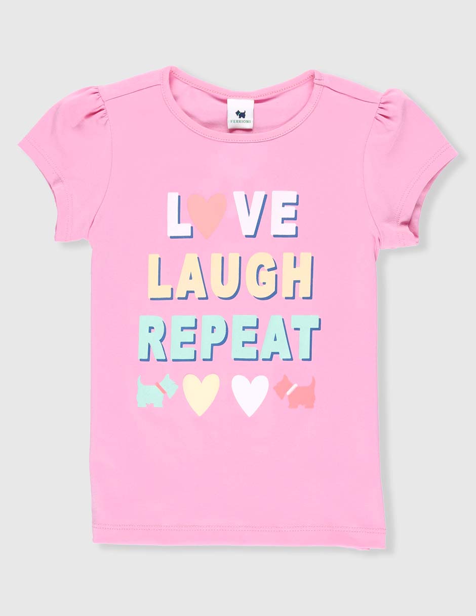 Playera manga corta para niña Playera manga corta para niña