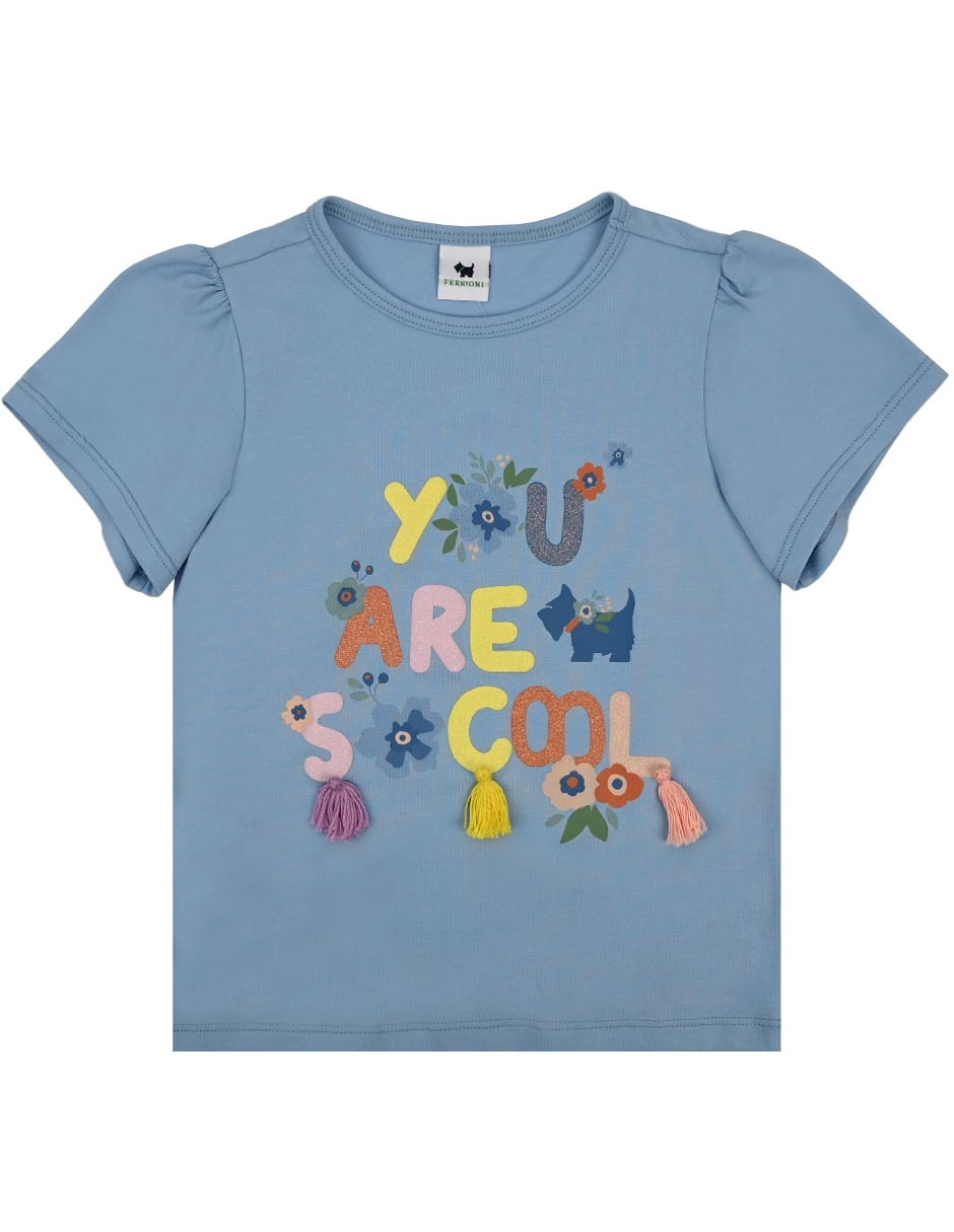 Playera Sloe manga corta para niña