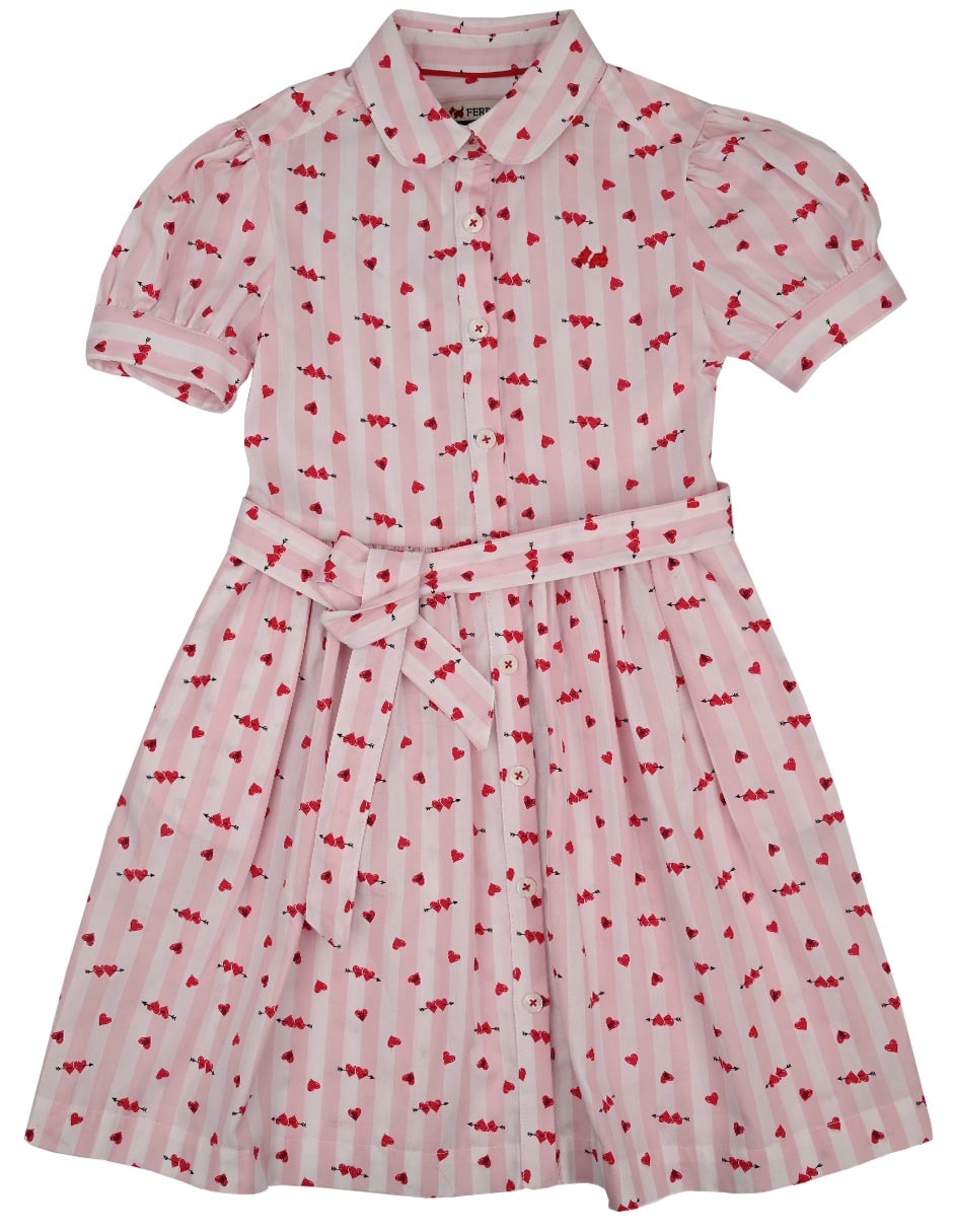 Vestido Clarisse manga globo para niña