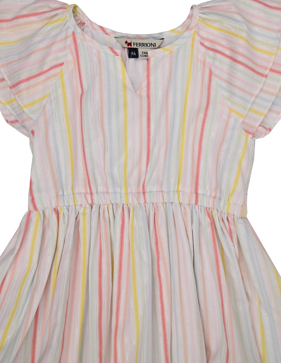 Vestido Duala manga mariposa para niña 2