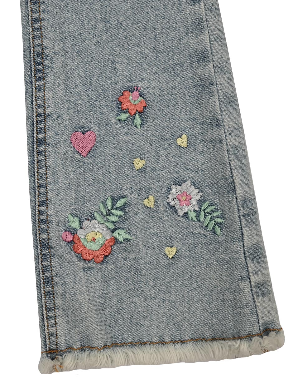 Jeans straight Valdivia M28943 deslavado para niña 4