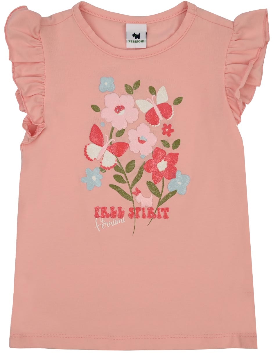 Playera Freesy manga corta para niña