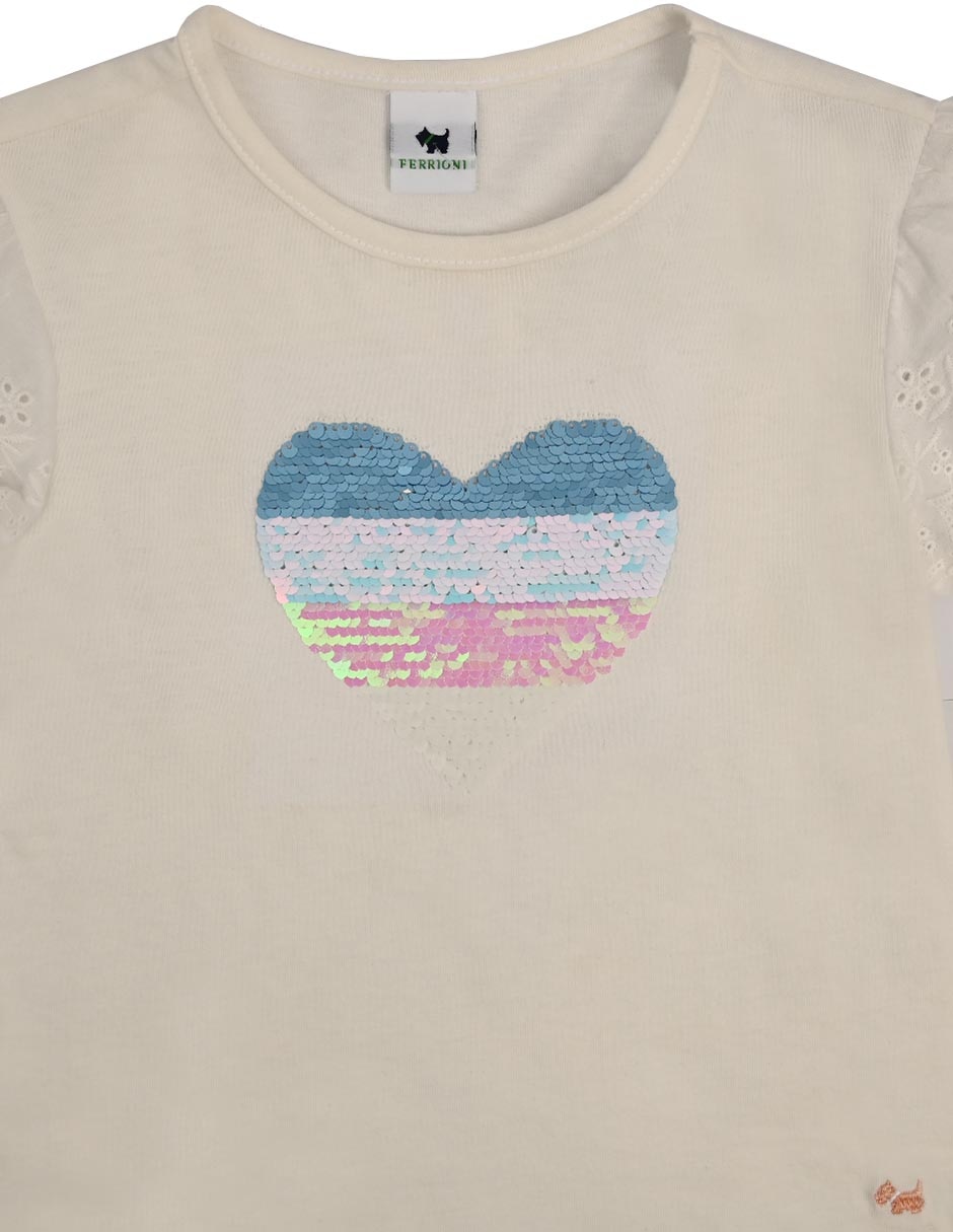 Playera Alba manga corta para niña 2