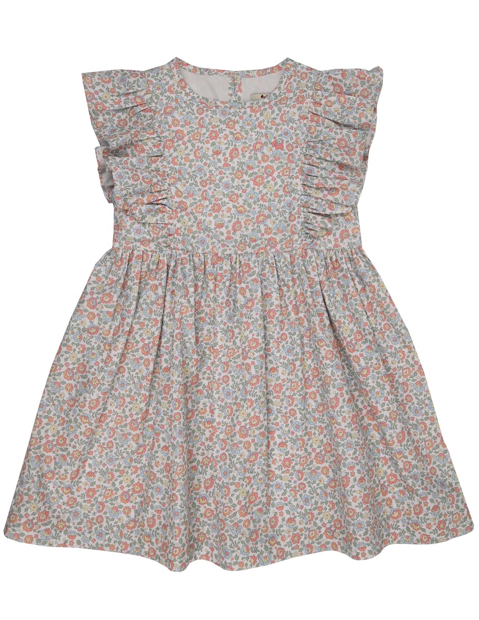Vestido Sunrise manga volantes para niña Vestido Sunrise manga volantes para niña