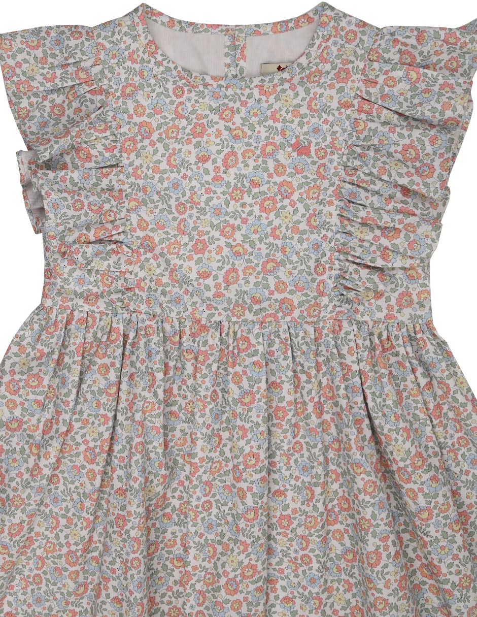 Vestido Sunrise manga volantes para niña 2