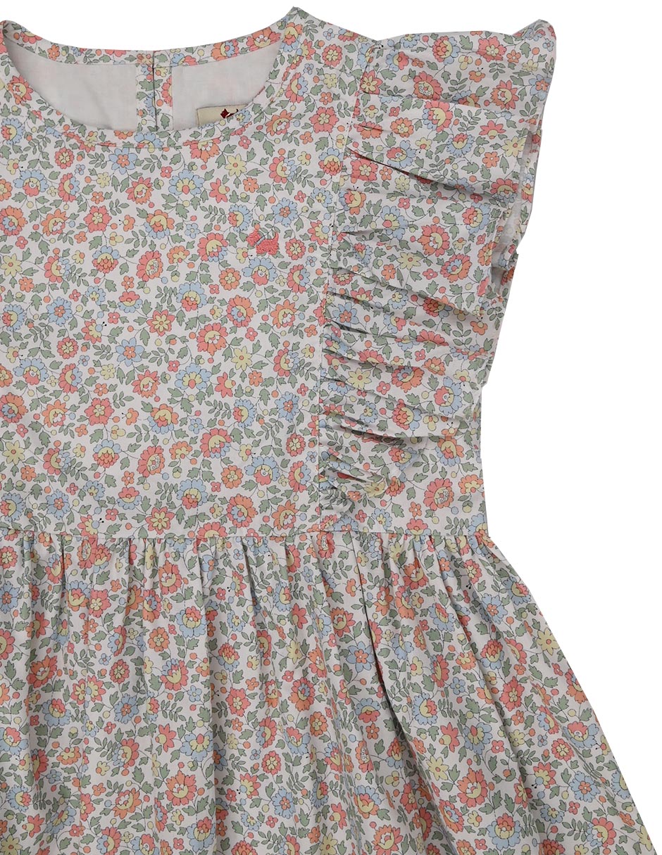 Vestido Sunrise manga volantes para niña 3