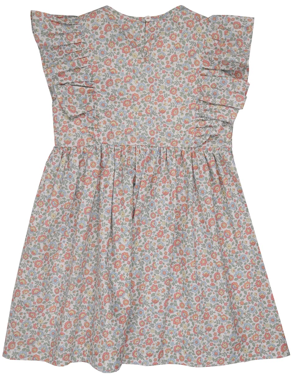 Vestido Sunrise manga volantes para niña 4