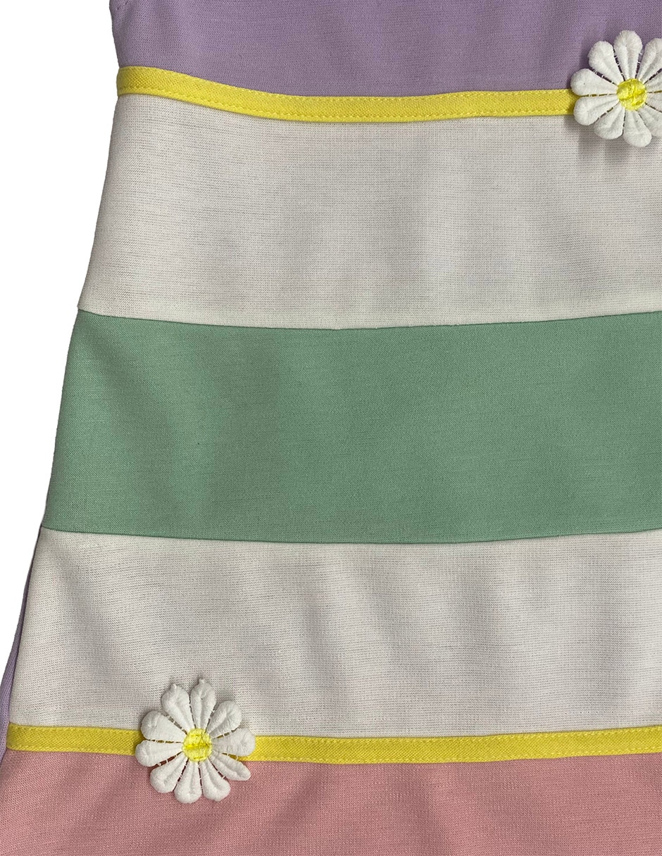 Vestido manga cap para niña 3