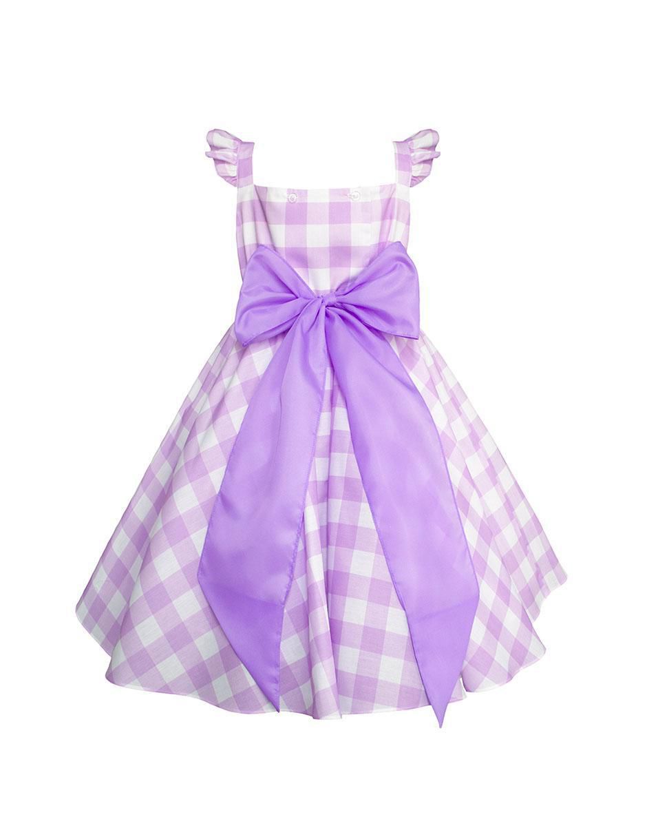 Vestido manga volante para niña 3