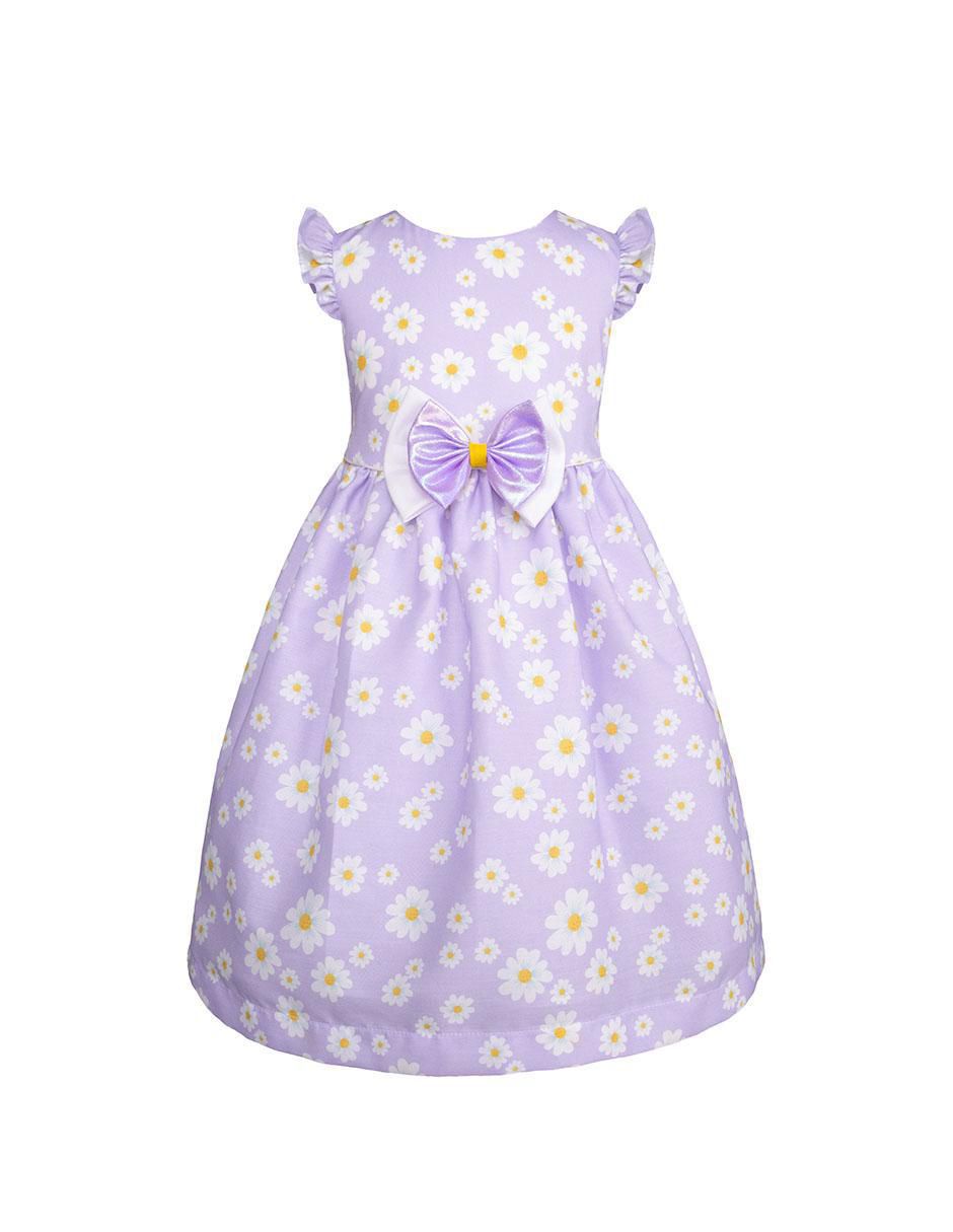 Vestido manga volantes para niña 2