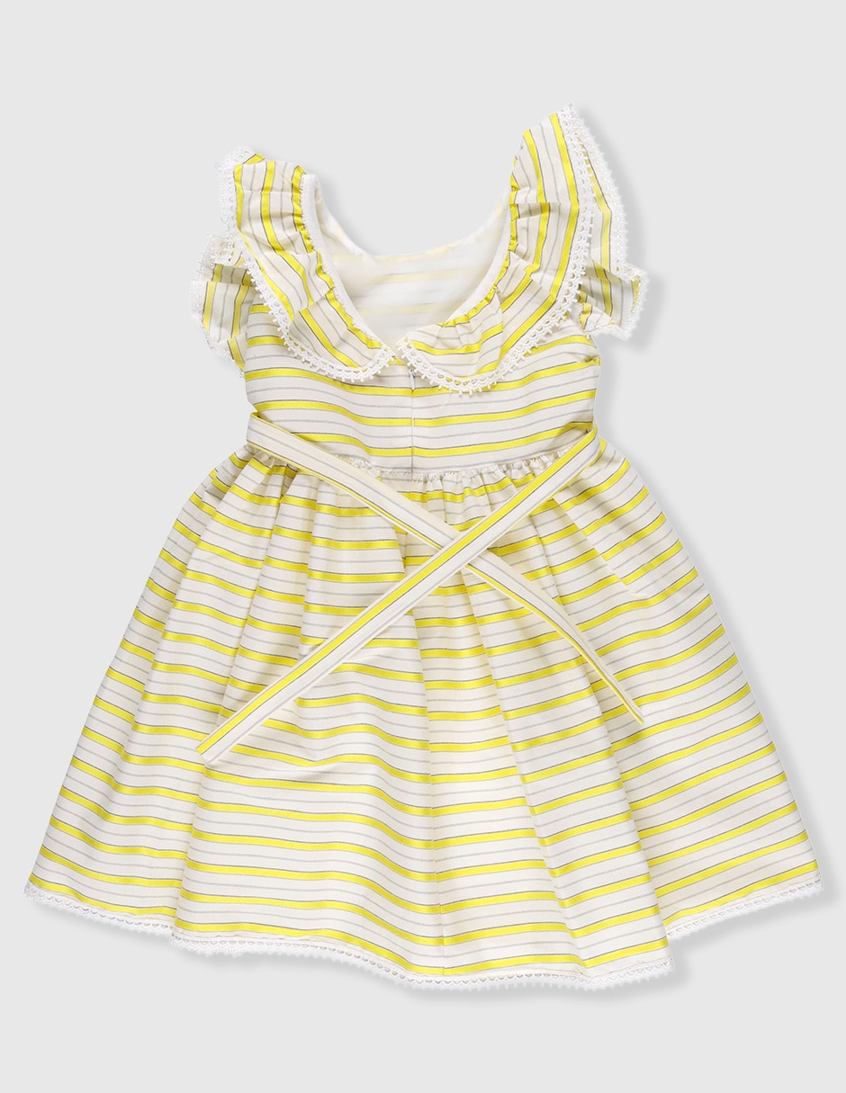 Vestido manga mariposa para niña 2