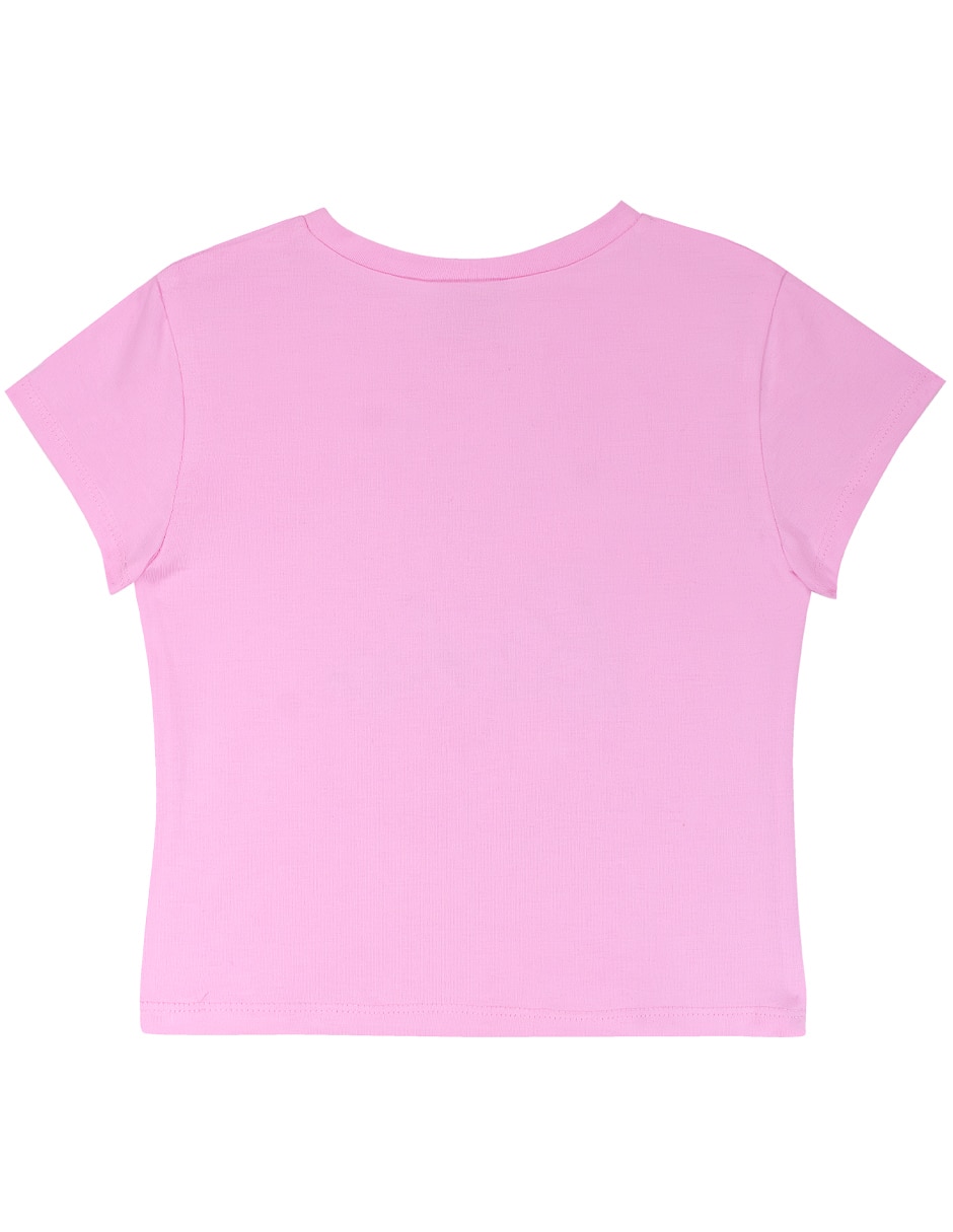 Playera Barbie manga corta para niña 2