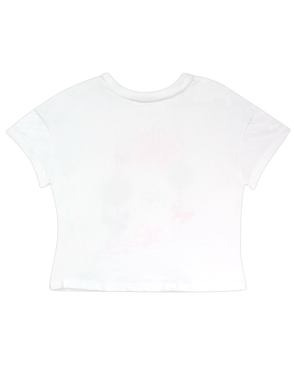 Playera Barbie manga corta para niña 2