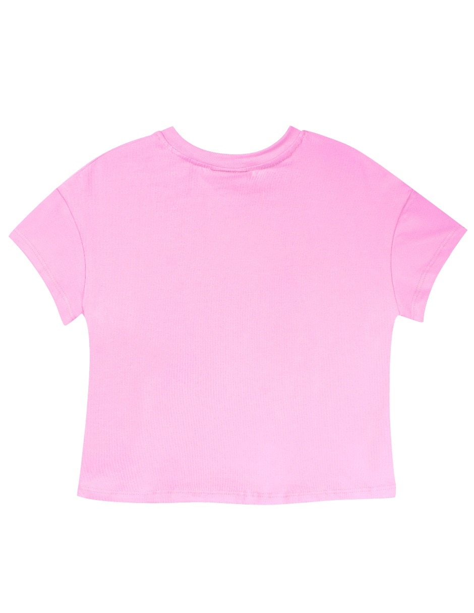 Playera Barbie manga corta para niña 2