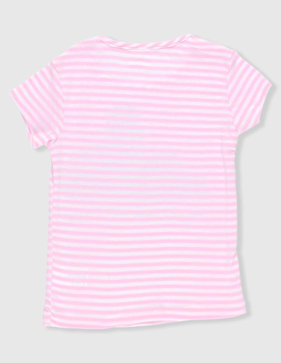Playera stitch manga corta para niña 2