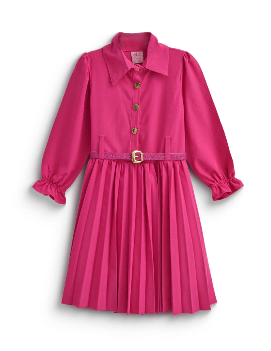 Vestido Mila 11 manga con puño para niña